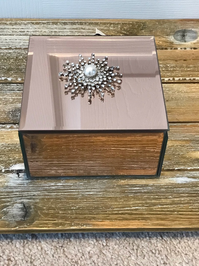 Heaton & Parke Rose Gold Jewel Adorned Trinket Box Nwt
